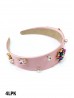 Multi-Coloured Charm & Rhinestone Hair Band